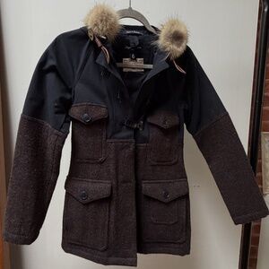 Nigel Cabourn Ventile Wool Field Jacket Size 6, Fur Trim Hood - Heritage Utility